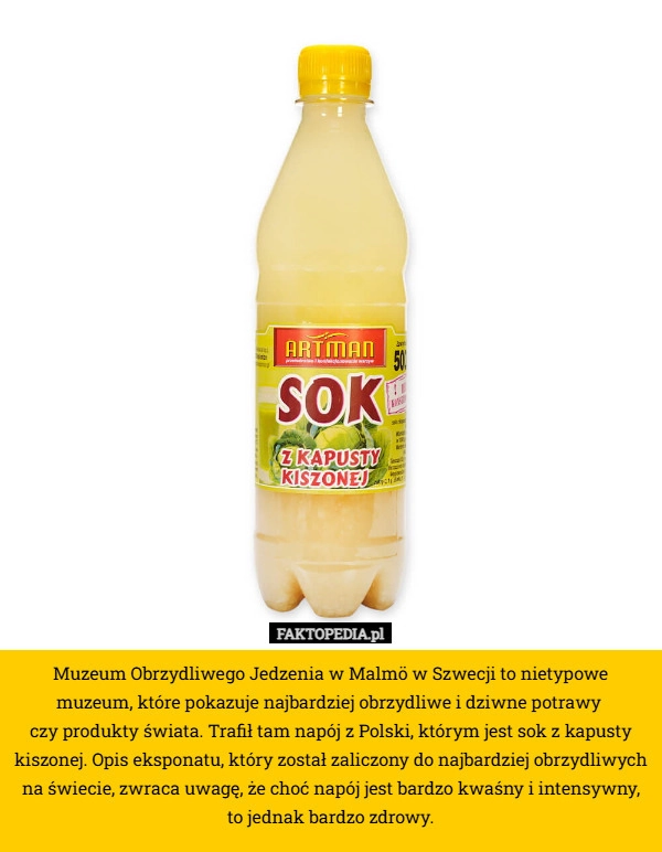 
    Muzeum Obrzydliwego Jedzenia w Malmö w Szwecji to nietypowe muzeum, które