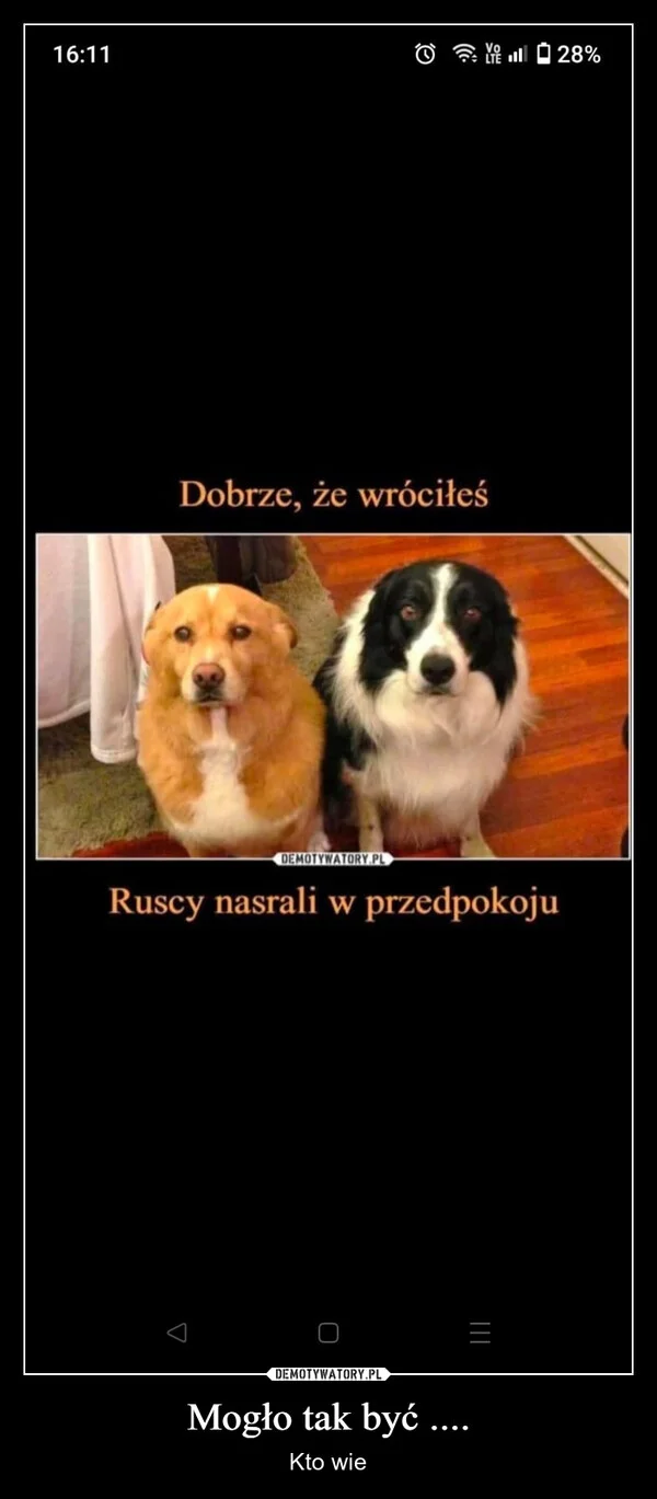 Mogło tak być ....