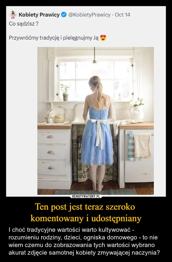 Ten post jest teraz szeroko komentowany i udostępniany