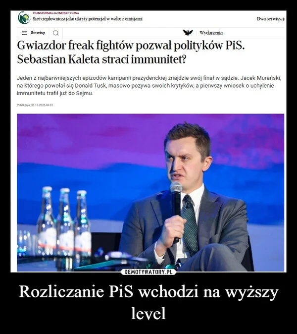 Rozliczanie PiS wchodzi na wyższy level