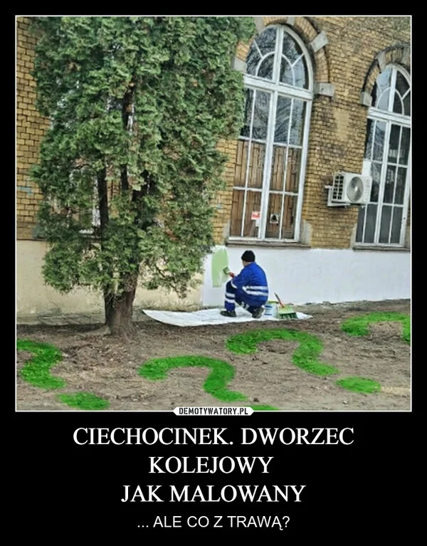 CIECHOCINEK. DWORZEC KOLEJOWY JAK MALOWANY