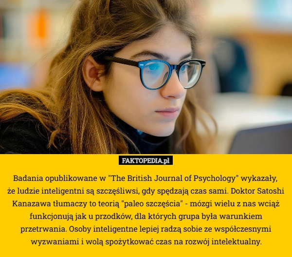 Badania opublikowane w "The British Journal of Psychology" wykazały,