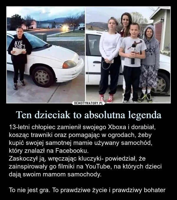 Ten dzieciak to absolutna legenda
