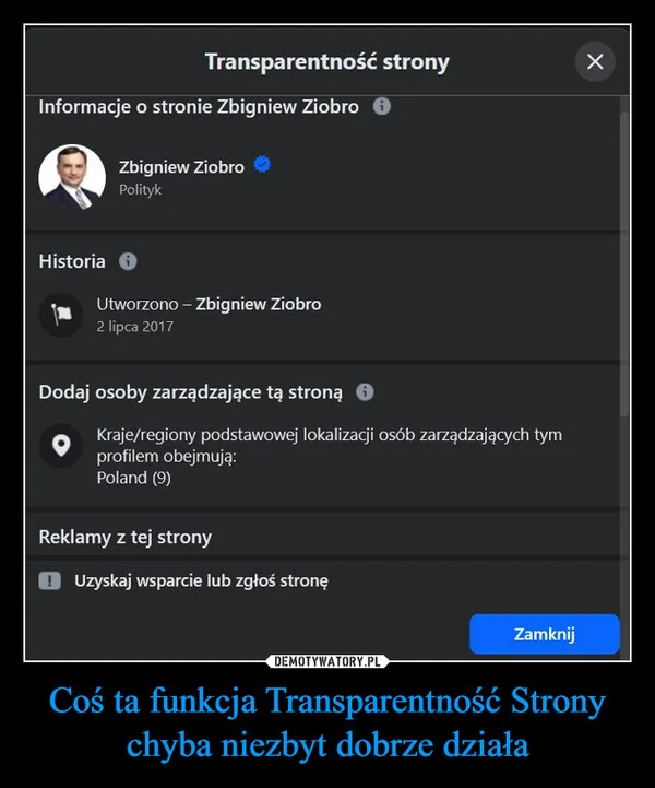 Coś ta funkcja Transparentność Strony chyba niezbyt dobrze działa