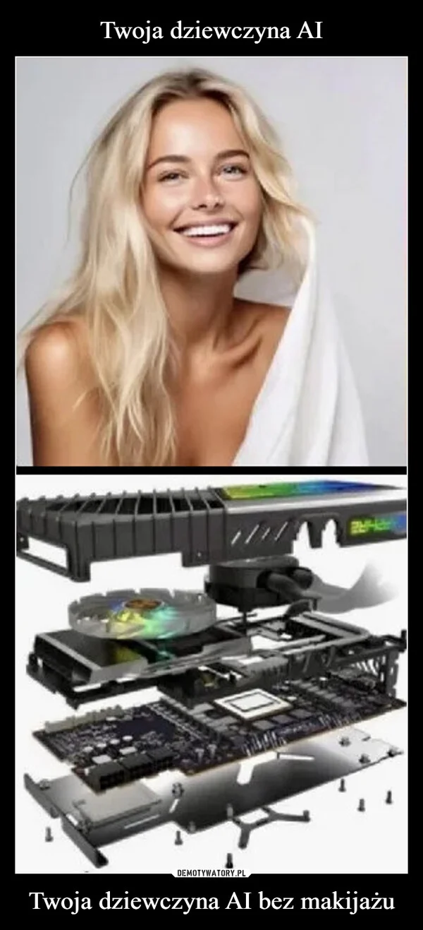 Twoja dziewczyna AI Twoja dziewczyna AI bez makijażu