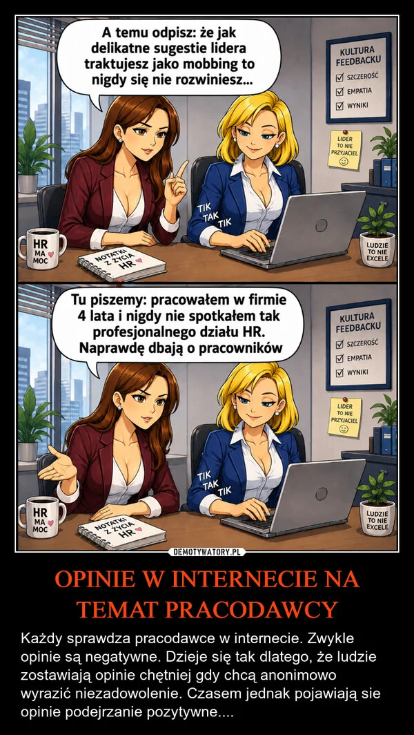 
    OPINIE W INTERNECIE NA TEMAT PRACODAWCY