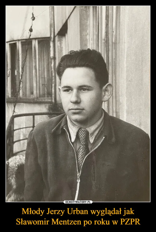 Młody Jerzy Urban wyglądał jak Sławomir Mentzen po roku w PZPR