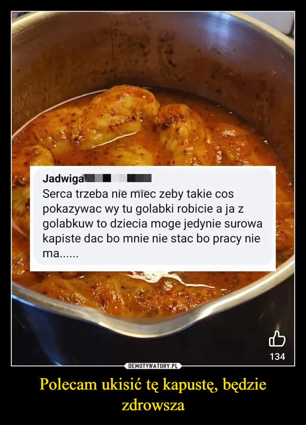 Polecam ukisić tę kapustę, będzie zdrowsza