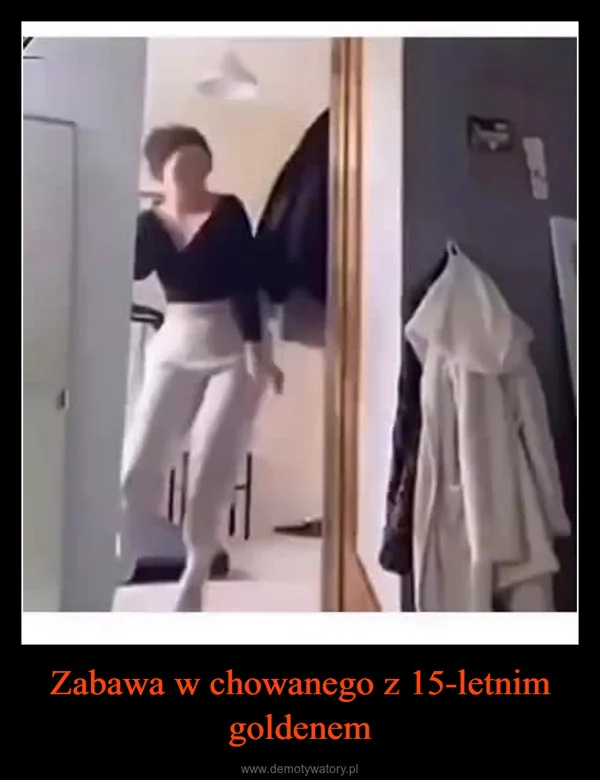 Zabawa w chowanego z 15-letnim goldenem