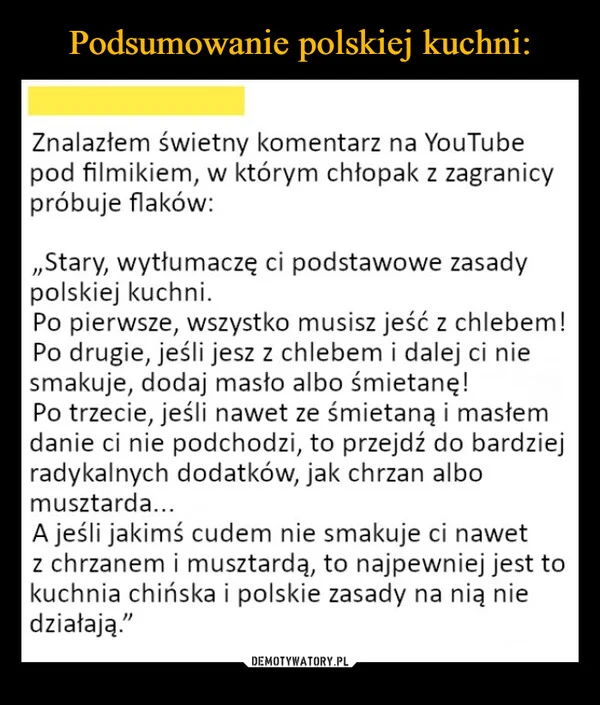 Podsumowanie polskiej kuchni: