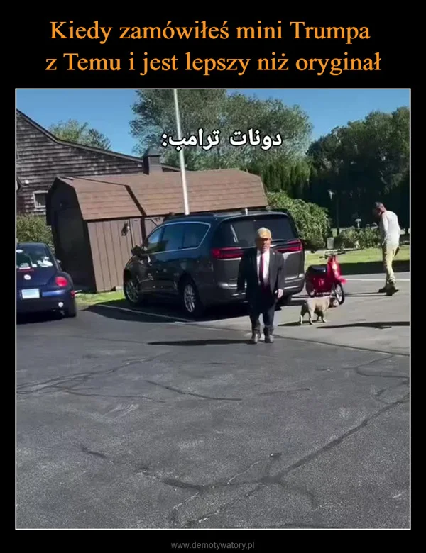 Kiedy zamówiłeś mini Trumpa z Temu i jest lepszy niż oryginał