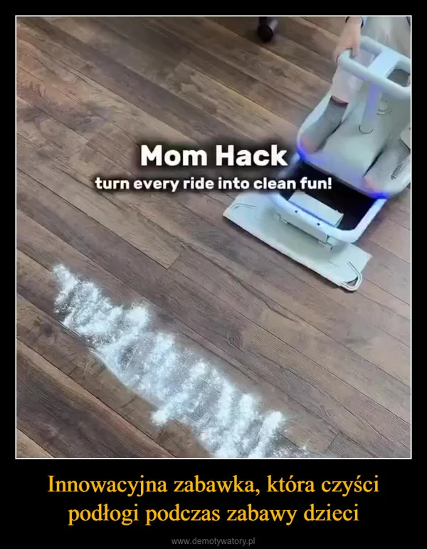 Innowacyjna zabawka, która czyści podłogi podczas zabawy dzieci