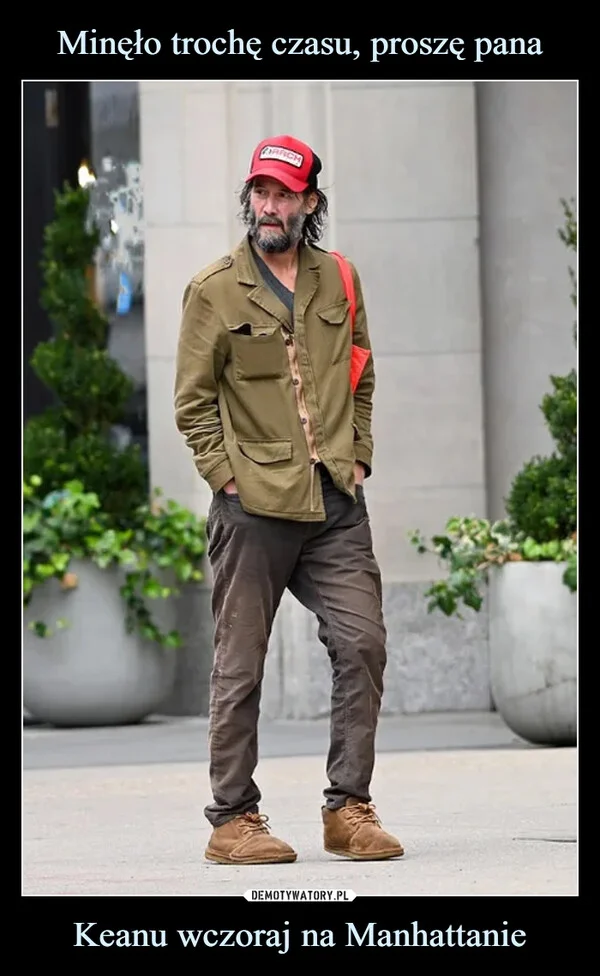 Minęło trochę czasu, proszę pana Keanu wczoraj na Manhattanie