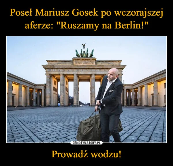 Poseł Mariusz Gosek po wczorajszej aferze: 