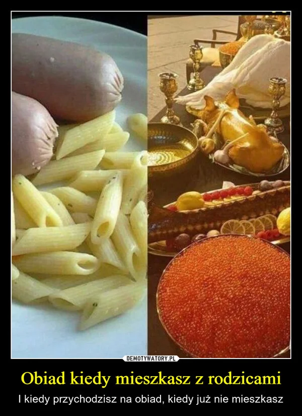 Obiad kiedy mieszkasz z rodzicami