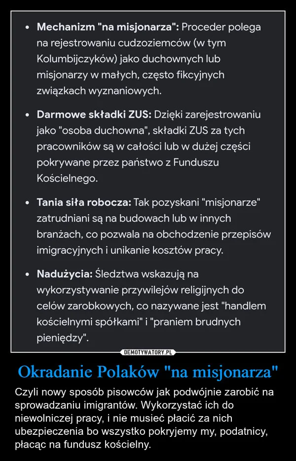 
    Okradanie Polaków 