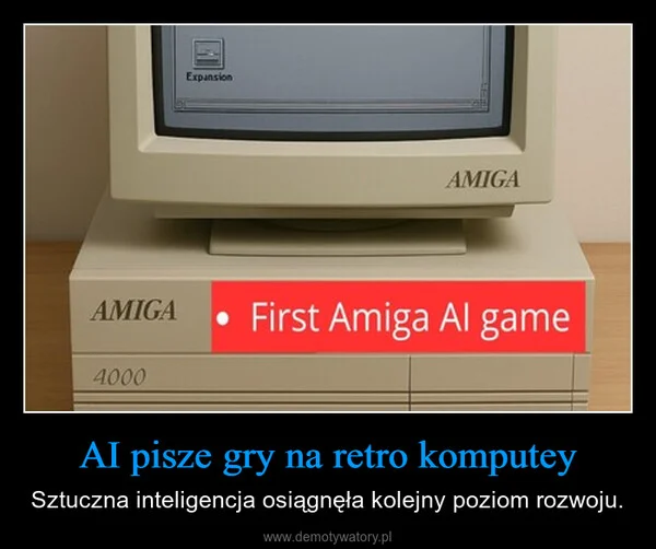 
    AI pisze gry na retro komputey