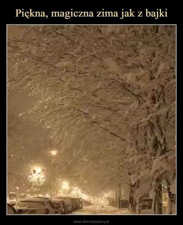 Piękna, magiczna zima jak z bajki