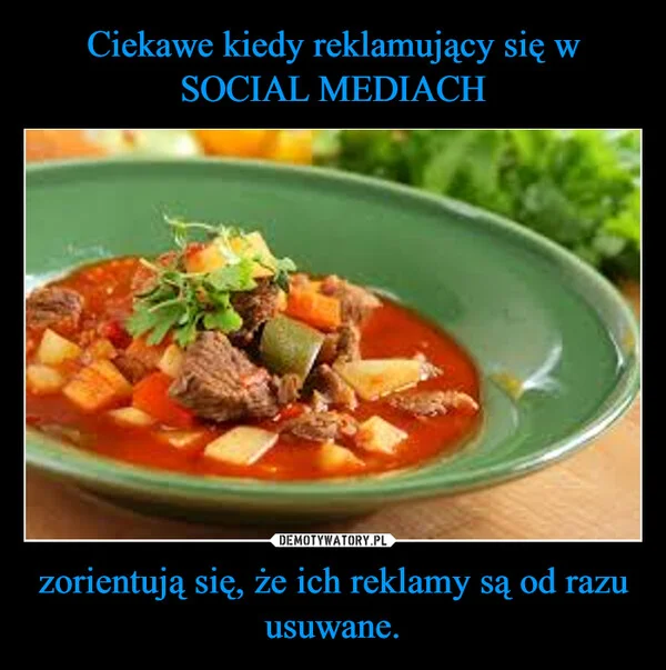 
    Ciekawe kiedy reklamujący się w SOCIAL MEDIACH zorientują się, że ich reklamy są od razu usuwane.