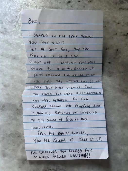 Just a dad recognizing another dad's excellent work. Love to see it