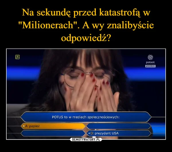 Na sekundę przed katastrofą w 