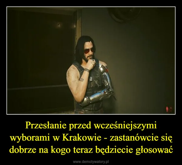 
    Przesłanie przed wcześniejszymi wyborami w Krakowie - zastanówcie się dobrze na kogo teraz będziecie głosować