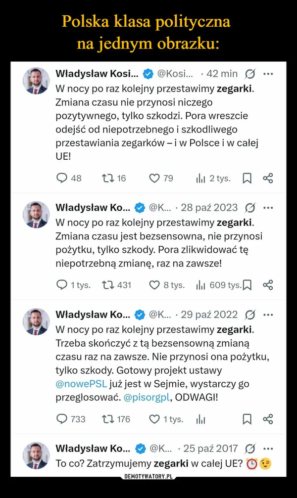 Polska klasa polityczna na jednym obrazku: