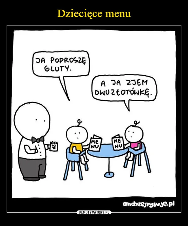 
    Dziecięce menu
