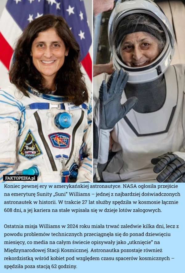 Koniec pewnej ery w amerykańskiej astronautyce. NASA ogłosiła przejście