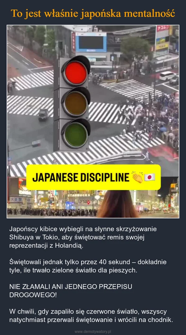 To jest właśnie japońska mentalność