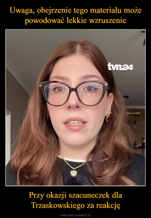 Uwaga, obejrzenie tego materiału może powodować lekkie wzruszenie Przy okazji szacuneczek dla Trzaskowskiego za reakcję