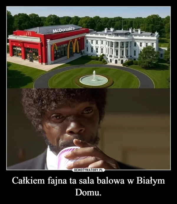 Całkiem fajna ta sala balowa w Białym Domu.