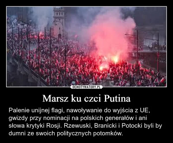Marsz ku czci Putina