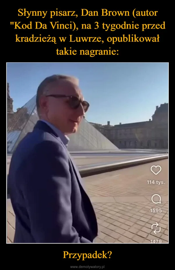 Słynny pisarz, Dan Brown (autor 