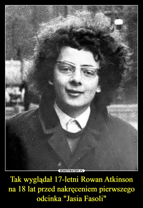 Tak wyglądał 17-letni Rowan Atkinson na 18 lat przed nakręceniem pierwszego odcinka 
