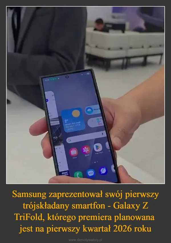 Samsung zaprezentował swój pierwszy trójskładany smartfon - Galaxy Z TriFold, którego premiera planowana jest na pierwszy kwartał 2026 roku