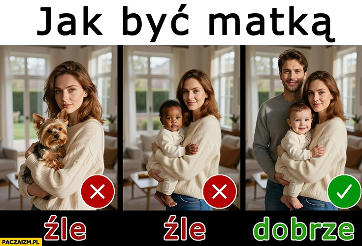 
    Jak być matką pies psiecko czarne dziecko – nie, rodzina – tak