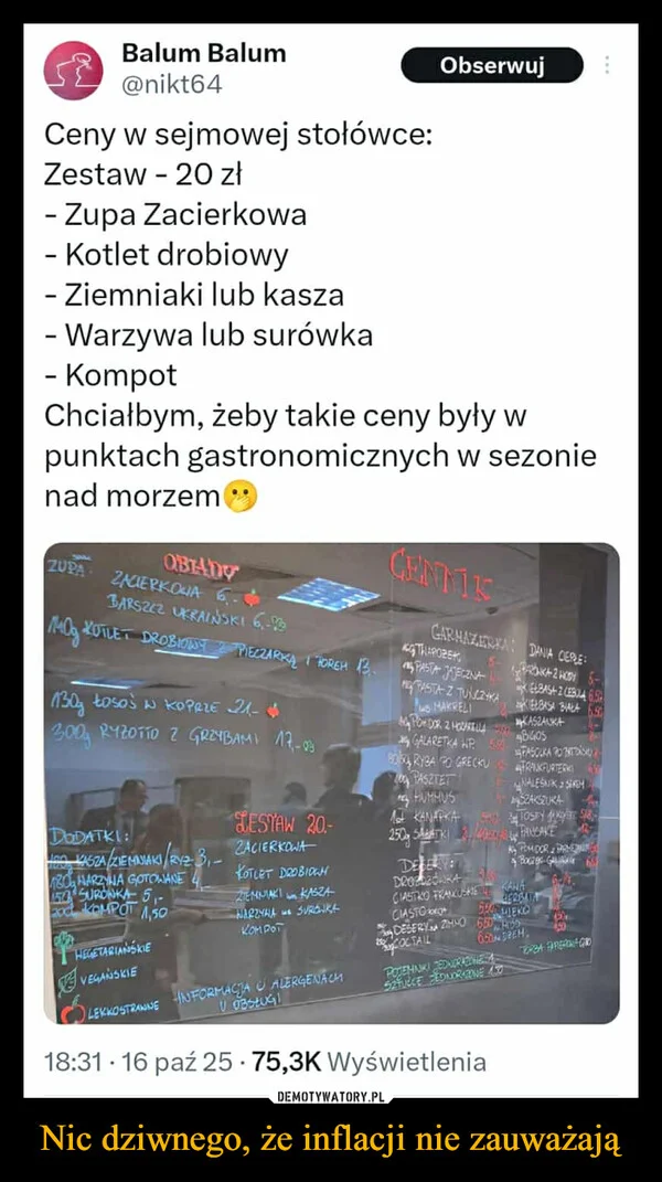 Nic dziwnego, że inflacji nie zauważają