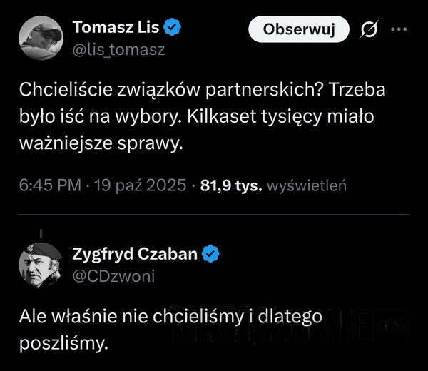 
    Związki partnerskie