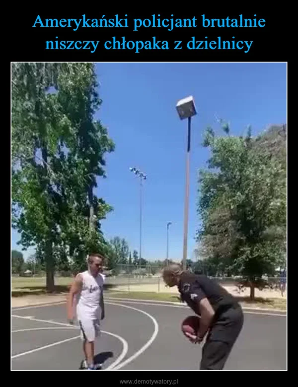 Amerykański policjant brutalnie niszczy chłopaka z dzielnicy