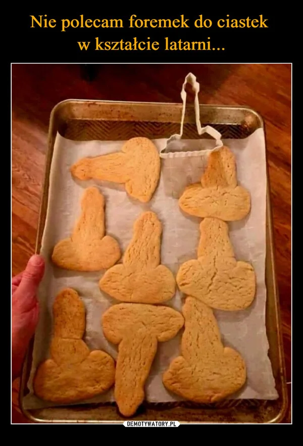 Nie polecam foremek do ciastek w kształcie latarni...