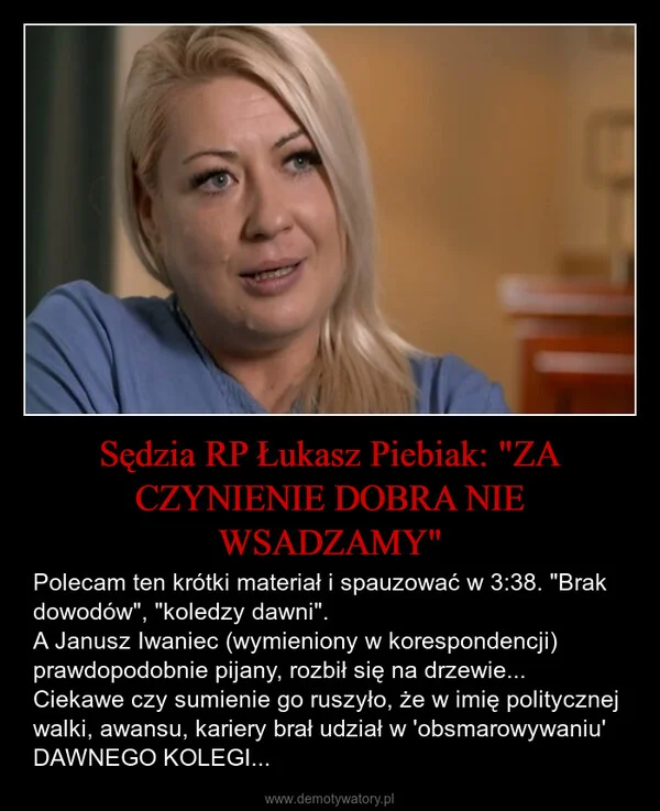 Sędzia RP Łukasz Piebiak: 