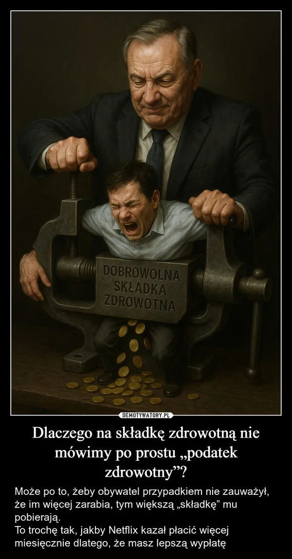 Dlaczego na składkę zdrowotną nie mówimy po prostu „podatek zdrowotny”?