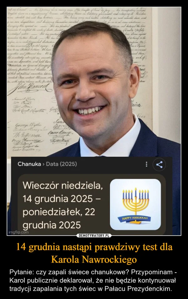 14 grudnia nastąpi prawdziwy test dla Karola Nawrockiego