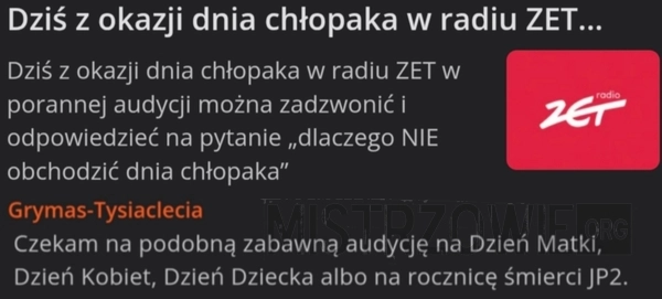 
    Dzień chłopaka