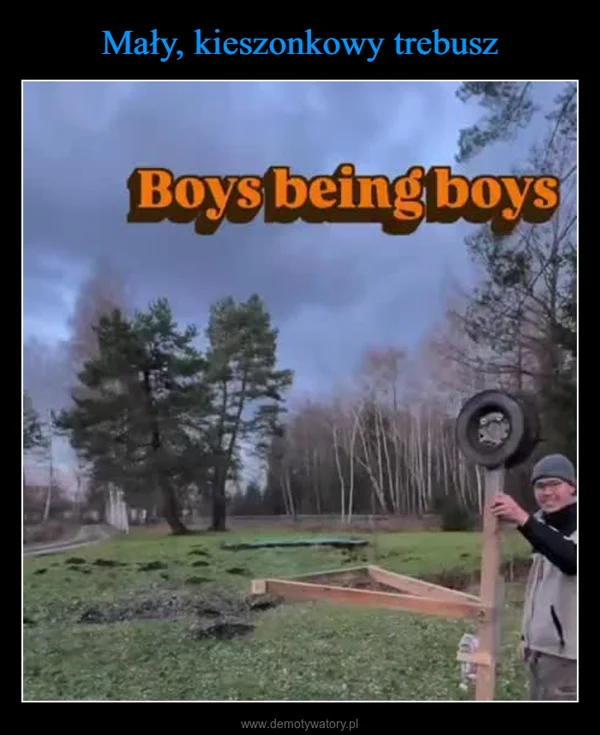 Mały, kieszonkowy trebusz