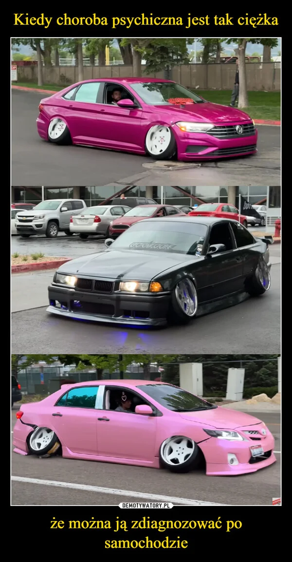 Kiedy choroba psychiczna jest tak ciężka że można ją zdiagnozować po samochodzie