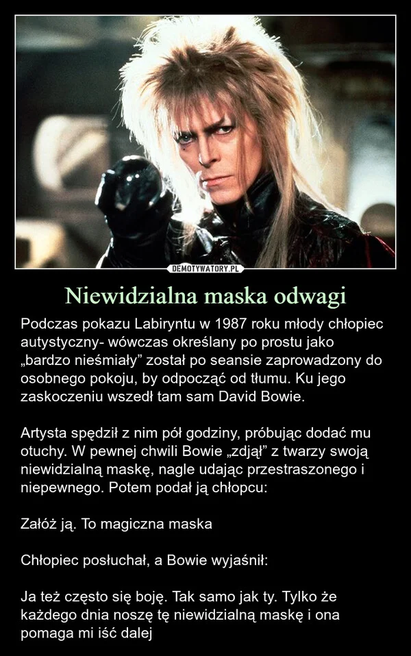 
    Niewidzialna maska odwagi