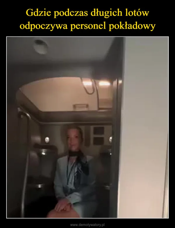 Gdzie podczas długich lotów odpoczywa personel pokładowy