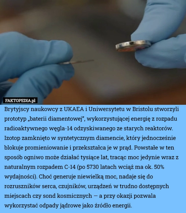 Brytyjscy naukowcy z UKAEA i Uniwersytetu w Bristolu stworzyli prototyp